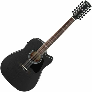 Ibanez AW8412CE-WK Weathered Black 12-strunná elektroakustická kytara
