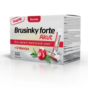 SALUTEM Brusinky forte akut + D-Manóza 10 ampulí