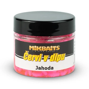 Mikbaits červy v dipe 50 ml - jahoda