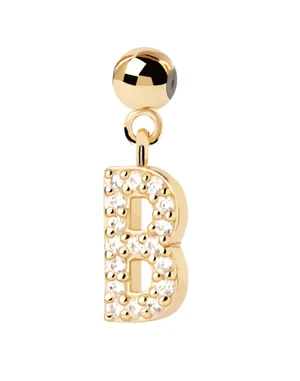 PDPAOLA Pozlacený přívěsek "B" Charms CH01-051-U