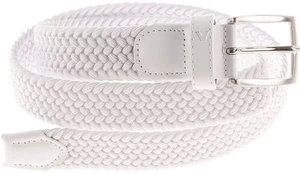 Alberto Basic Braided Mens White 100 cm Ceinture