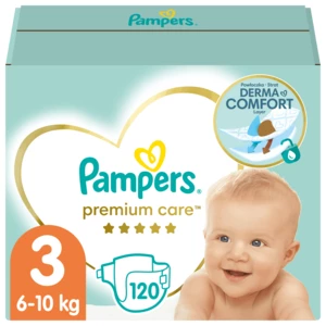 PAMPERS Premium Care plenky vel. 3, 6-10 kg, 120 ks