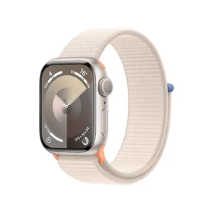 APPLE Watch Series 9 GPS 41mm hliníkové pouzdro se sportovním řemínkem, starlight