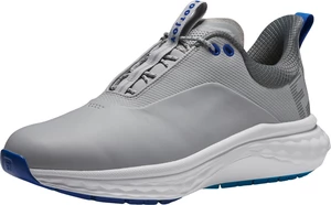 Footjoy Quantum Mens Golf Shoes Grey/White/Blue 46 Calzado de golf para hombres