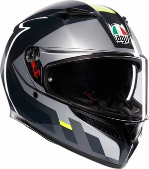 AGV K3 Shade Grey/Yellow Fluo L Casco