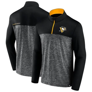 Men's Fanatics Mens Iconic Defender 1/4 Zip Sweatshirt Pittsuburgh Penguins