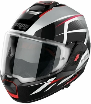 Nolan N120-1 Nightlife N-Com Metal White Red/Black L Prilba