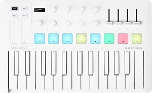 Arturia MiniLab 3 MIDI keyboard Alpine White