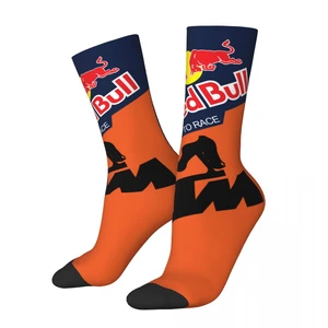 Motocross Motor Design Theme All Season Socks Stuff for Female Cozy Printed Socks