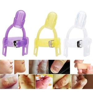 2 Colors New Arrival Nontoxic Latex-free Silicone Baby Kids Child Finger Guard Stop Thumb Sucking Wrist Band Sucking Appliance