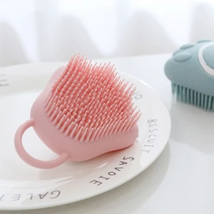 Silicone Cat Claw Baby Bath Brush Household Massage Soft Shampoo Brush Kids Rubbing Back Bath Brush Hair Washing Massage Brush