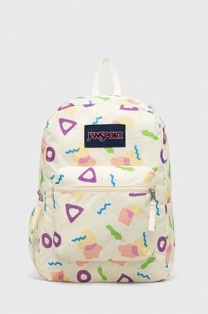 Ruksak Jansport béžová farba, veľký, vzorovaný