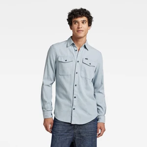 G-STAR Košeľa - Marine slim shirt ls modrá