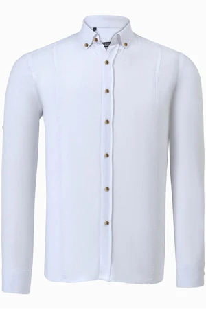 G721 DEWBERRY MEN'S SHIRT-LIGHT WHITE