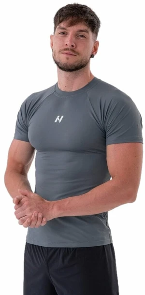 Nebbia Functional Slim-fit Grey L Maglietta fitness