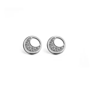 VUCH Silver Moon Earrings