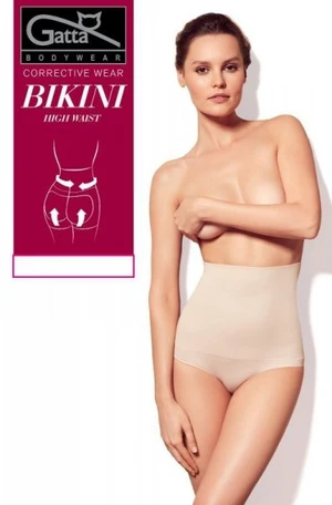 Gatta Corrective Bikini High Waist 1464S dámské kalhotky XXL light nude/odstín béžové