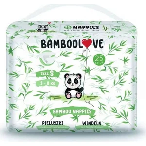 Bamboolove Plienky jednorazové bambus veľ. S 3 - 8 kg 25 ks