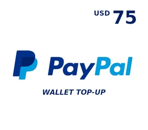 PayPal Wallet 75 USD Top Up