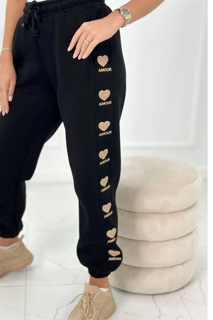 Cotton trousers Amour black