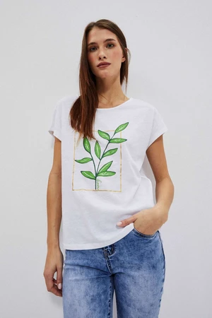 WOMEN'S T-SHIRT L-TS-4044 WHITE