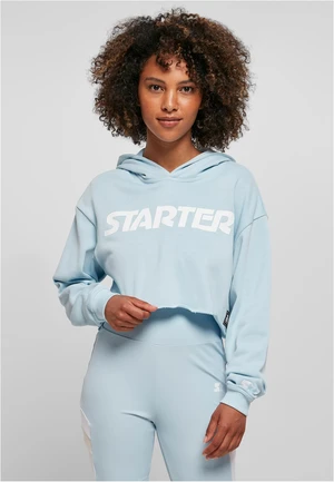 Women's Cropped Hoody Starter Ice-Blue