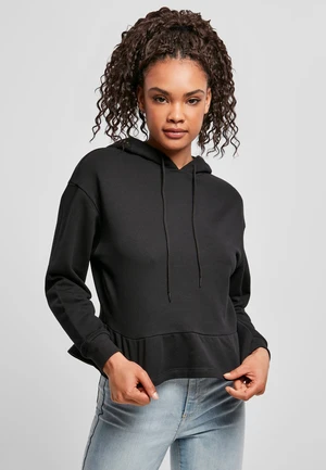 Women's Organic Volants Hoody Black