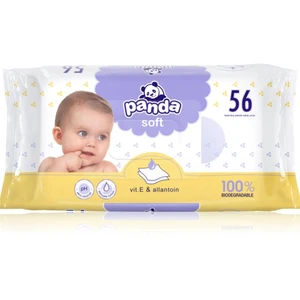 Bella Baby Happy Panda Soft vlhčené čisticí ubrousky pro děti 56 ks