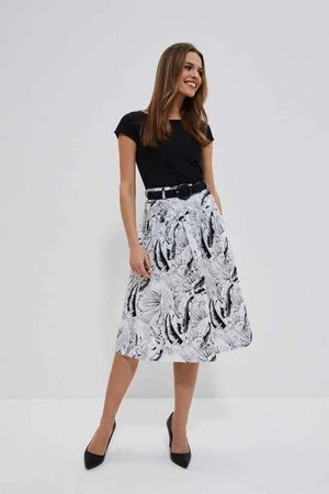 Patterned cotton skirt