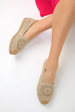 Soho Beige Women's Flats 18893