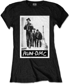 Run DMC Camiseta de manga corta Paris Photo Womens Black M