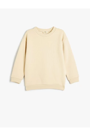 Koton Basic Sweatshirt Long Sleeve Crew Neck