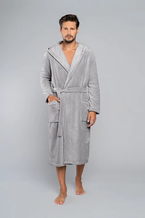 Long sleeve Mimas bathrobe - grey