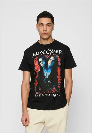 Alice Cooper Paranormal Splatter Adult Black Tee Black