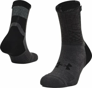 Under Armour UA ArmourDry Run Crew Black/Jet Gray S Bežecké ponožky