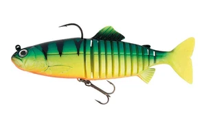 Fox rage gumová nástraha replicant jointed uv fire tiger - 20 cm 120 g