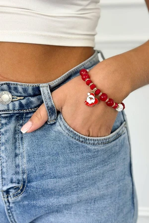 Santa Claus Christmas bracelet with pouch