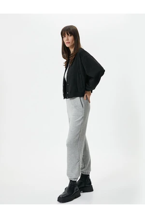 Koton Jogger Sweatpants with Elastic Waist and Pocket Detail