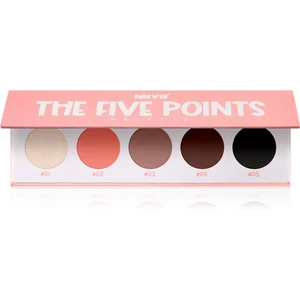 Miyo Eyeshadow The five points paletka očních stínů odstín 10 Fancy Peach 1 ks