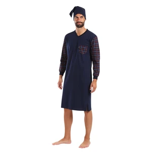 Men's nightgown Foltýn dark blue