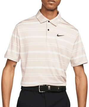 Nike Dri-Fit Tour Mens Stripe Pink Oxford/Barely Rose/Black 2XL Polo-Shirt