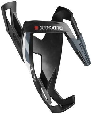 Elite Cycling Custom Race Plus Black/White Matt Halter für Fahrradflaschen