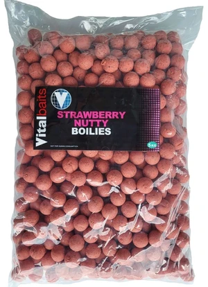 Vitalbaits boilies strawberry nutty - 5 kg 14 mm