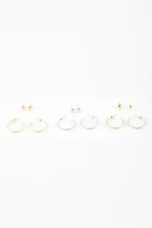 DEFACTO Women's 6-Piece Hoop Earrings