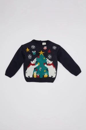 DEFACTO Baby Boy New Year Printed Sweater