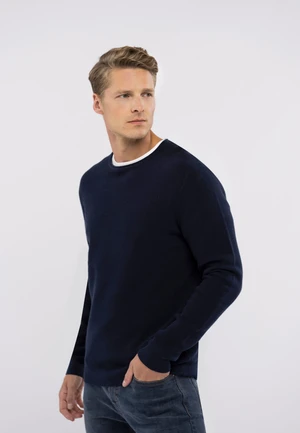 Volcano Man's Sweater S-Brady Navy Blue