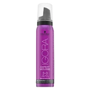 Schwarzkopf Professional Igora Expert Mousse Semi-Permanent Mousse Color semi-permanentní barvící pěna na vlasy 3-0 100 ml