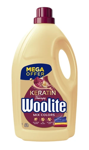 Woolite Keratin Tekutý prací prostředek na barevné prádlo 4,5 l