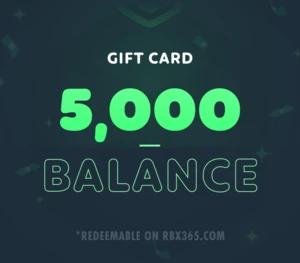 RBX365 5,000 Balance Gift Card