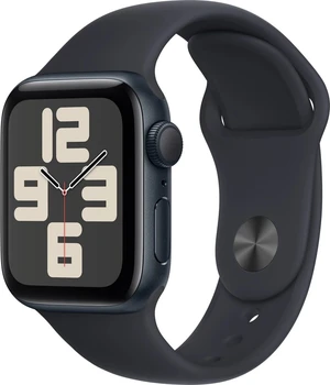 Apple Apple Watch SE (2023) GPS 40mm sportovní silikonový řemínek temně inkoustový S/M